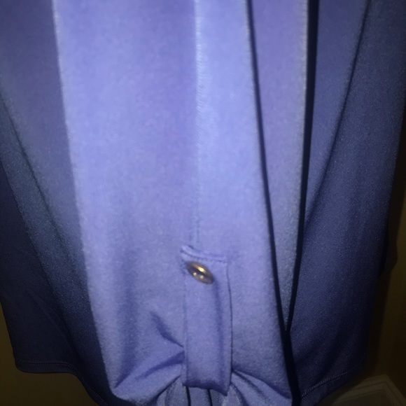 Front Of Closet Gold Zip Up Blouse Size Petite XL - Picture 8 of 8